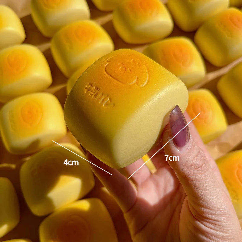 Simulation Croissant Bread Toast Squishy Fidget Slow Rebound Super Soft Cake Squeezing Office Stress Relief Relax Ornament