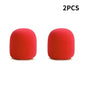 Wireless Handheld Microphone Cover Colorful Windproof Anti-Saliva and Washable Sponge Foam Cover for Most Microphone 3.5 X 7CM