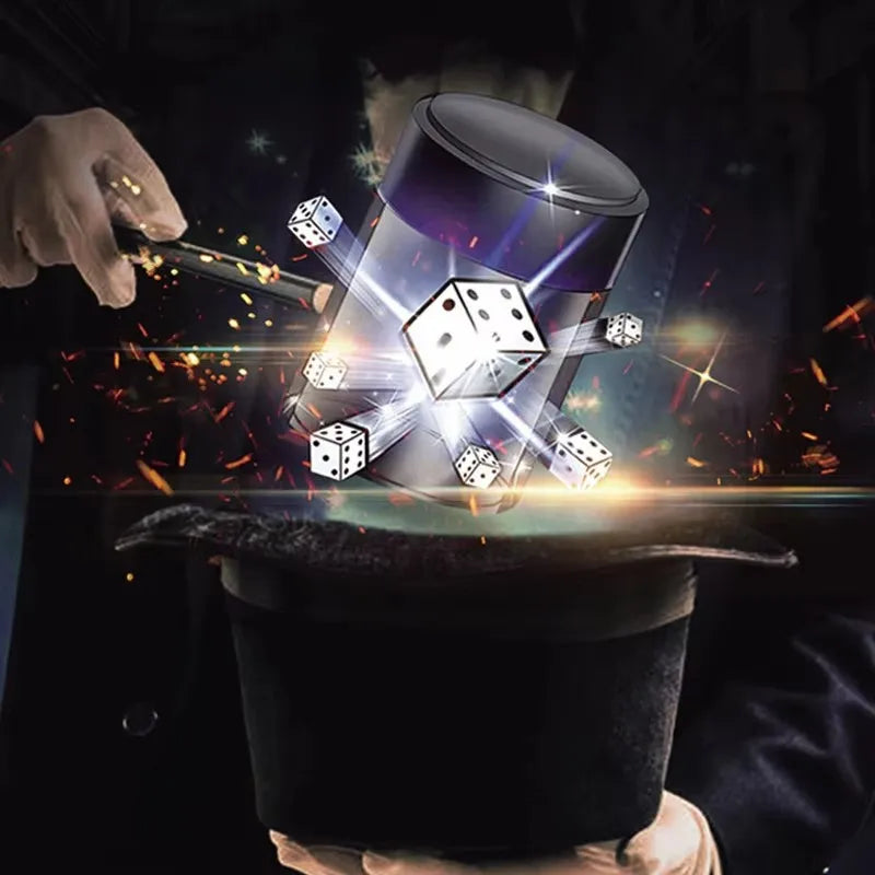 Deluxe Explode Explosion Dice Easy Magic Tricks Close Up Performance Prop Joke Prank Toys Novelty Gifts Party Favors Adults Kids