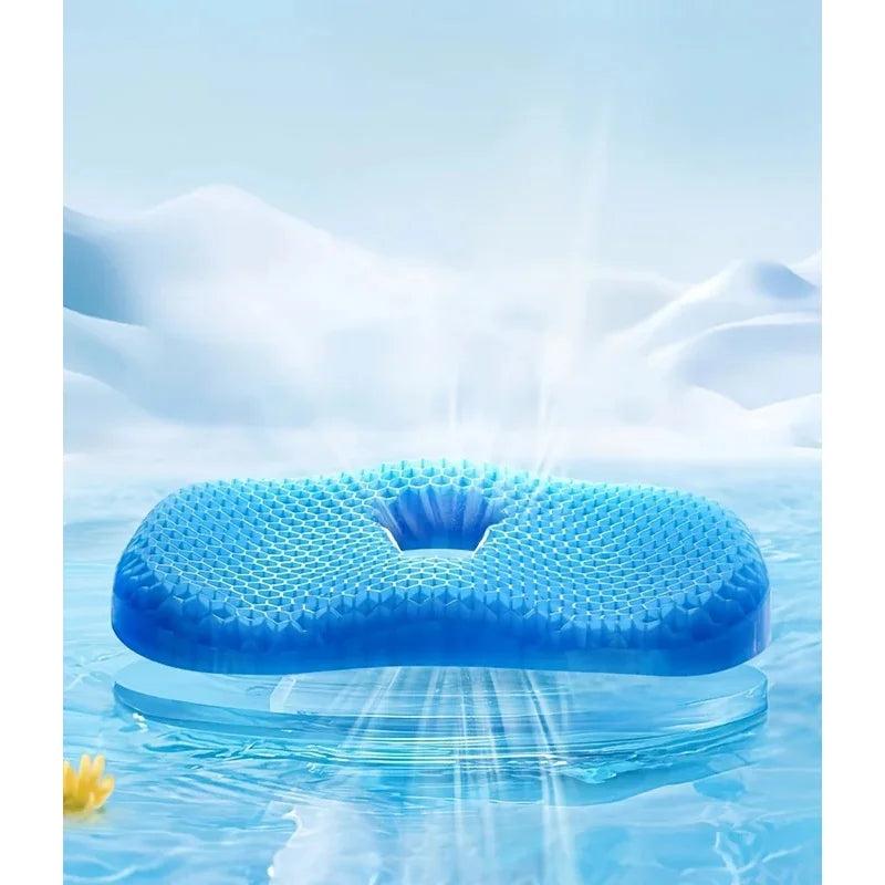 Gel U-shaped Seat Cushion, Comfortable Soft Ergonomic for Long Sitting, Multifunctional Chair Cushion