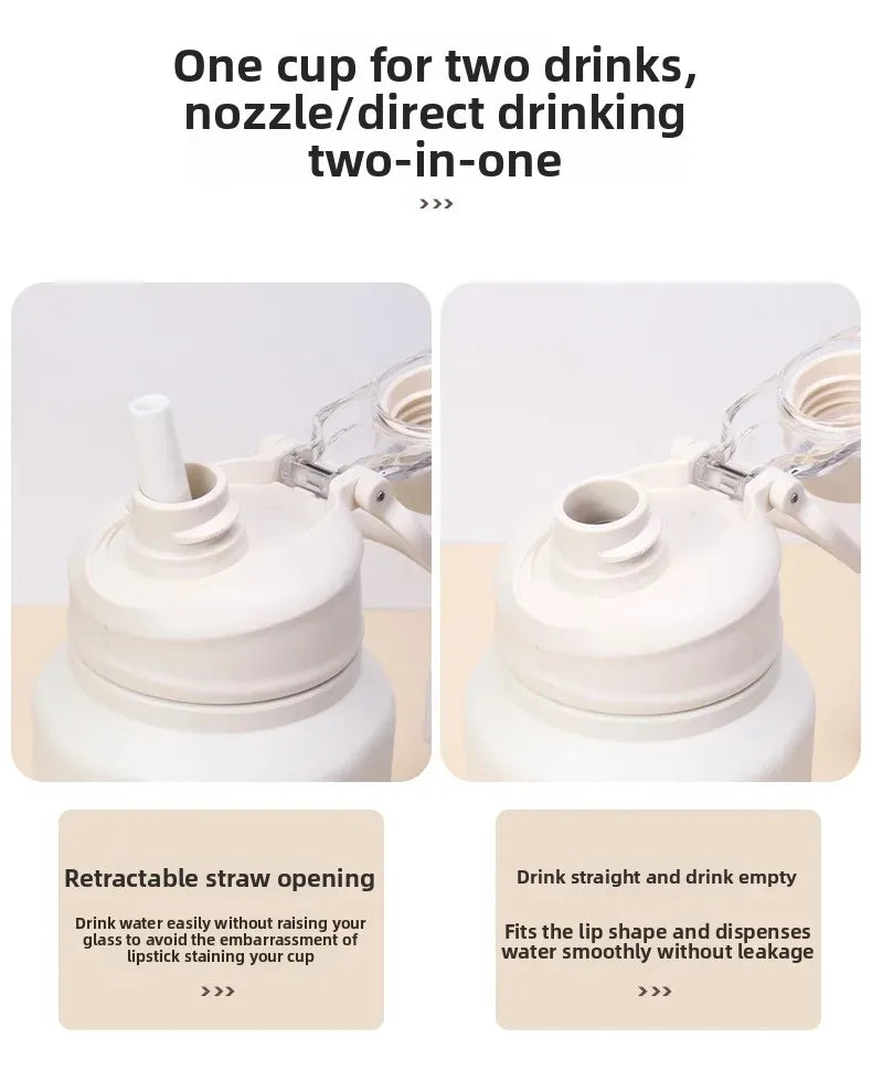 Large Capacity Portable Outdoor Sports Stainless Steel 316 Insulated Water Bottle Handheld Water Jug for Men from Mainland China