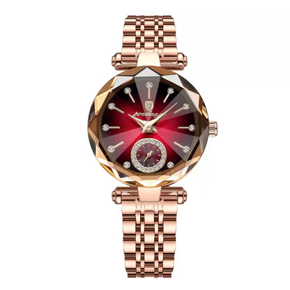 POEDAGAR Elegant Ladies Wristwatch Waterproof Stainless Steel Luxury Watch for Woman High Quality Fashion Women's Quartz Watches