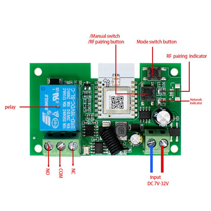 ZIGBEE Tuya eWelink Smart Home Automation Appliance Controller 1/2/4CH Switch Module for Garage Doors, Lights, Motors, Curtains