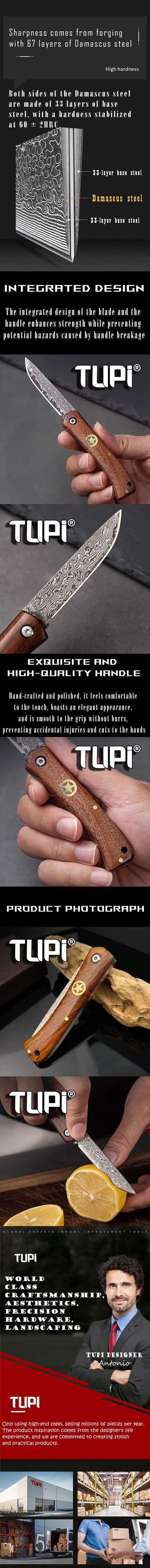  Damascus steel Folding Knife Fruit Paring Vegetable Cutter Utility Knife Pocket Knife for Cooking Kitchen Accessories