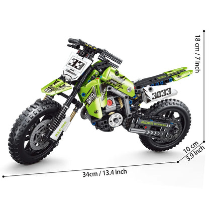Creative Motorcycle Toy Building Block Set STEM Construction Kit for Boys, Girls and Adults Collectible Motorcycle Models