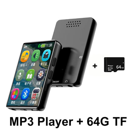 KEBIDUMEI MP3 Player with 2.0" Touch Screen Bluetooth Walkman for Music Player Support Photo Radio Alarm Video E-book Recorder
