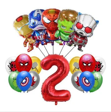 Avengers Marvel Party Decorations SuperHero Theme Tableware Kit Balloon Deco Happy Birthday Banner Supplies for Boys Favors Gift