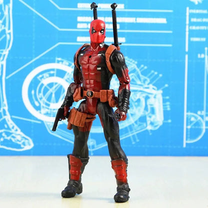 Avenger Hero Venom Deadpool Steel Spider-Man Doll Model Hand-made Ornaments Toys Anime Anime Figure