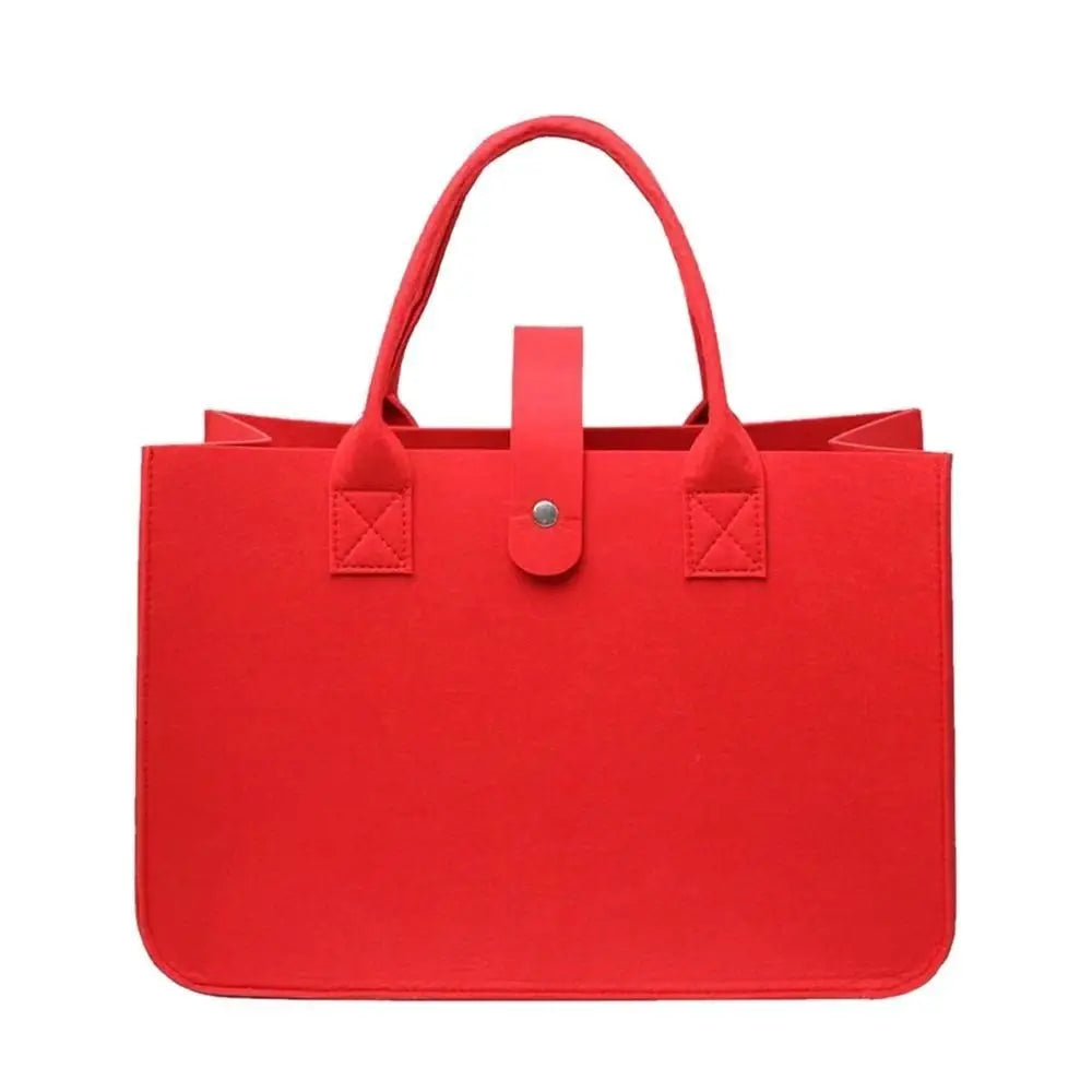 Portable Large Capacity Mummy Bag  Women Felt Shoulder Bag Simple Solid Color Messenger Bag Handbag Travel Casual Crossbody Bags