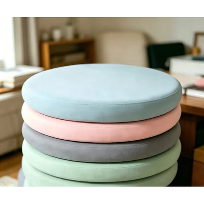 Inyahome Memory Foam Seat Cushion, Anti-Slip Soft Round Stool Pad for Home Kitchen Car & Office