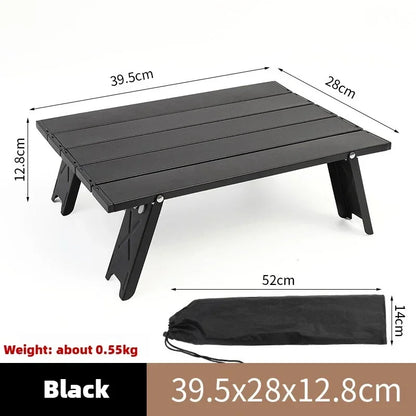 Seasonal Clearance Ultralight Foldable Camping Table, Portable Mini Aluminum Table for Beach, Garden Party, Hiking &Outdoor Trip
