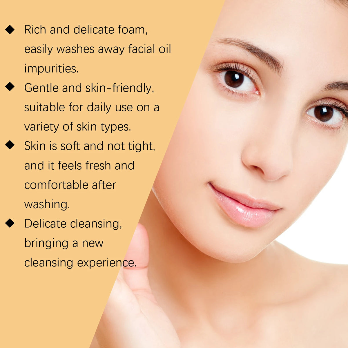Hoygi Centella Asiatica Deep Cleaning Foam Facial Clean Soothing Hydrating Face Wash Blackhead Remove Refresh Skin Care Cleanser