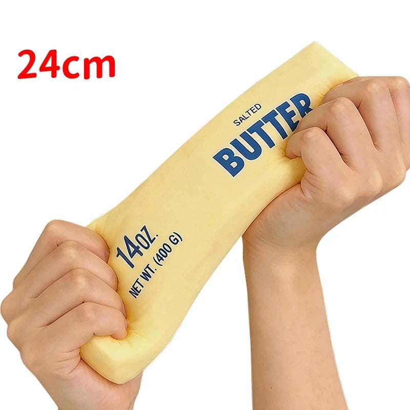 14/24cm Squishy Butter Stick Fidget Toy Sticky Butter Stick Slow Rebound Stress Ball Adults Squeeze Toy Anti-stress Sensory Toy