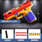 SIG17 Hanging Toy Gun Continuous Firing Building Block Pistol Shell Throwing Airsoft Blowback Toy Outdoor Shooting for Children