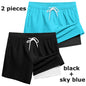 Mens Swim Trunks with Compression Liner Phone Pocket Summer Quick Dry Board Shorts Beach Shorts Swimwear Swimsuit Bathing Suits