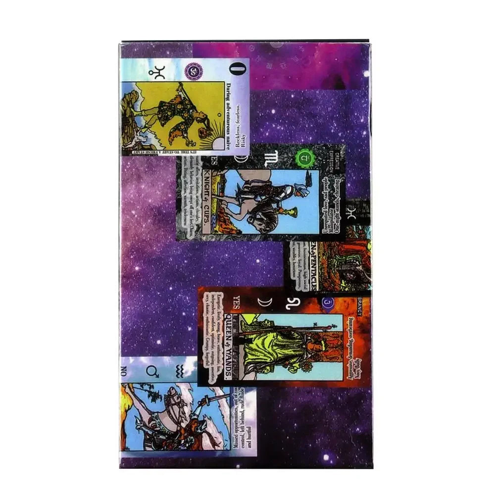 78pcs Learning Tarot Card Home Party Board Game Oracle Card Table Game Divination Tools Oracle Card Family Friend Table Game