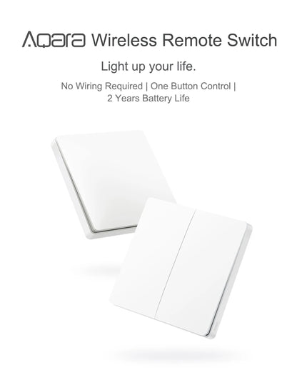Aqara Smart Wall Switch D1 ZigBee Light Switch Button Smart Home Remote Control Fire Wire With /NO Neutral For Mi Home Homekit
