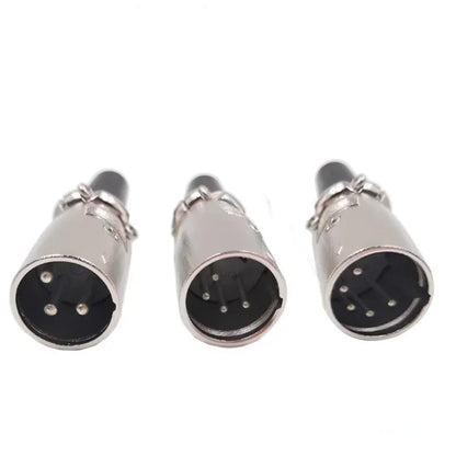 5/20Pcs Japan Style 3/4/5 Pin XLR Male XLR Female Converter  XLR Microphone Audio Cable Metal Cannon Plug Connector Amplifier
