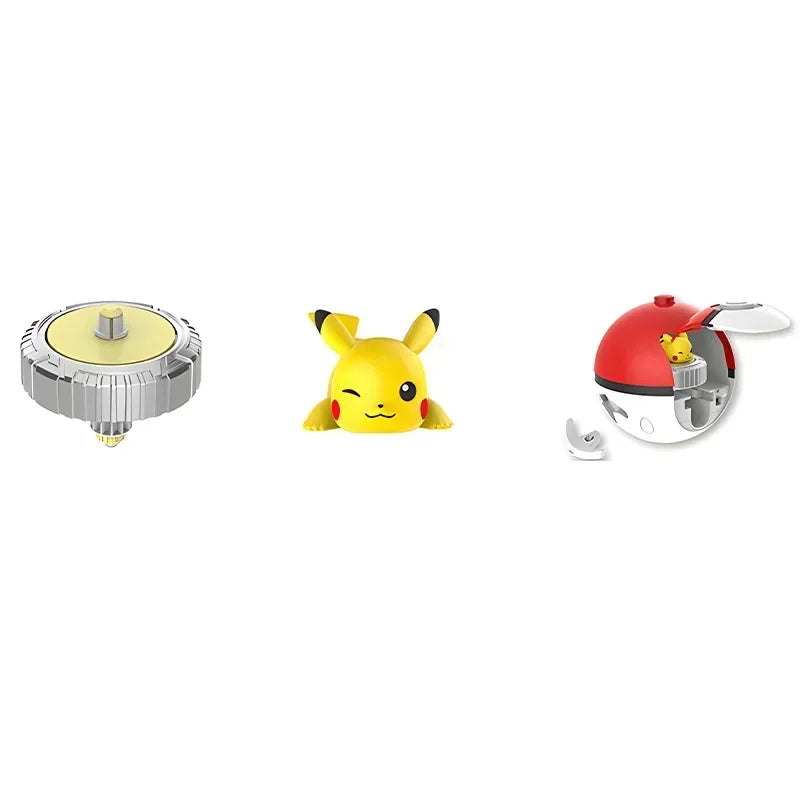 Elf Pokemon Spinning Top Ball Battle Gyro Arena Pikachu Charmander Squirtle Mew Eevee Monsters Action Figure Toy Children Gift