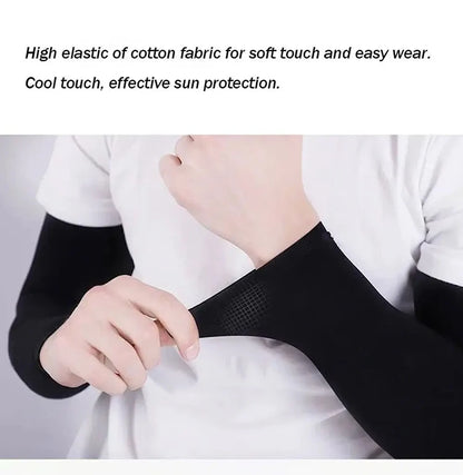2025 New Unisex UV Resistant Arm Protection Ice Silk Sleeves for Outdoor Sports Sun Protection Breathable Ice Sleeves