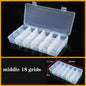 Transparent Plastic Box Screw Compartment Box Jewelry Earring Display Case Container Clear Terminal Organizer Tool Storage boxes
