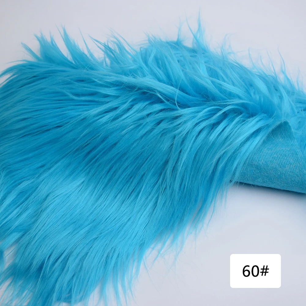 8cm Pile Length Imitation Fur Fabric Diy Cosplay Clothing Hairy Fur Fabric Bundle Long Hair Plush Fabrics By Meters Liquidations
