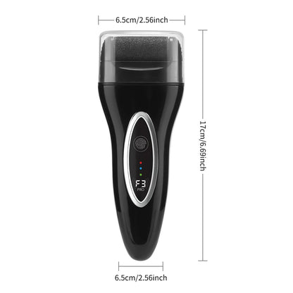 Rechargeable Electric Foot Grinder for Thick Faux Leather USB Personal Care Tool with Interchangeable Heads Grooming Tool