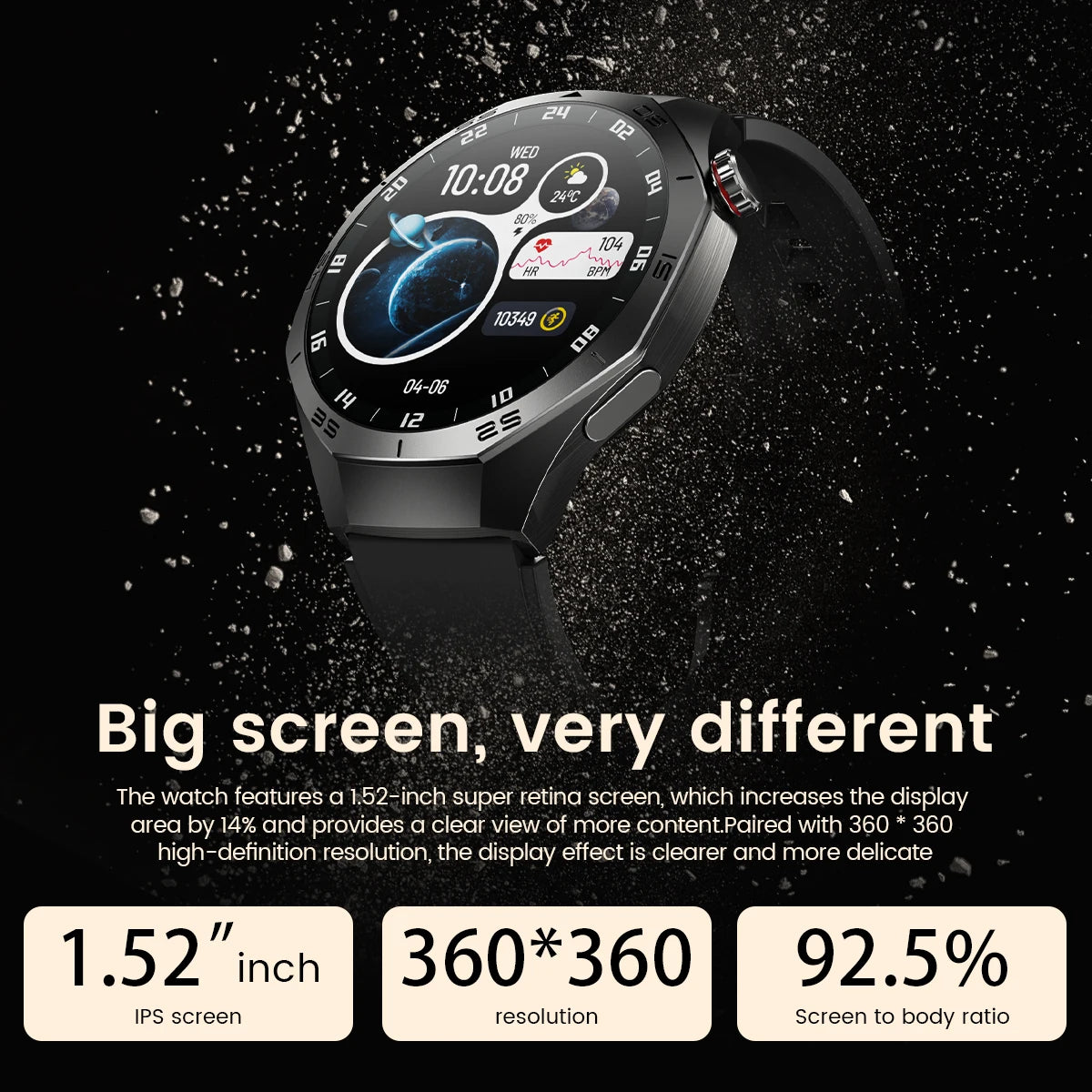 2026 Sports Watch 5 Pro GPS Track Smart Watches Men 1.52"AMOLED Full Touch Screen Waterproof Bluetooth Talk Smart Bracelet Hw12