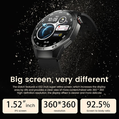 2026 Sports Watch 5 Pro GPS Track Smart Watches Men 1.52"AMOLED Full Touch Screen Waterproof Bluetooth Talk Smart Bracelet Hw12