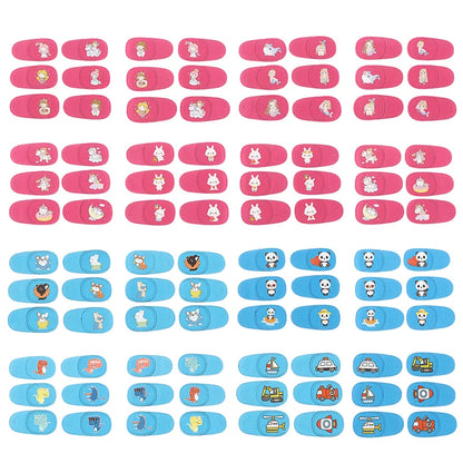 【6Pcs/set Children Health Care Kids Occlusion Medical Lazy Eye Patch Eyeshade For Kids Strabismus Vision Care Kit】