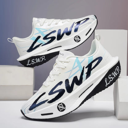 Men's Casual Sneakers, Men's Fashionable and Versatile Casual Sneakers, Lace-Up Closure Suitable for Outdoor Running, Walking, and Everyday Wear, Sporty Style, Comfortable and Snug Fit