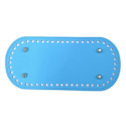 22*10Cm Oval Bottom For Knitted Bag PU Leather Bag Accessories Handmade Bottom DIY Crochet Bag Bottom Solid Color Bag Part NEW