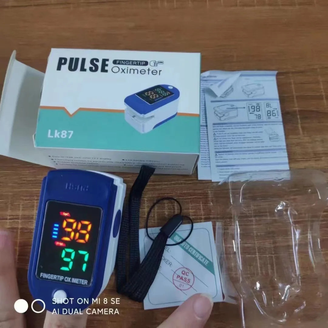 Finger Pulse Oximeter Medical Portable blood oxygen oxymetre Heart Rate Saturation Meter OLED Oximetro de dedo LED Display