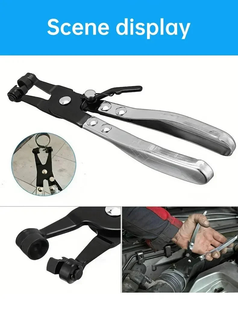 Car Water Pipe Hose Clip Pliers Clamp Swivel Drive Jaw Locking Tool Removal And Installation Of Ring-Type Flat-Band Hose Clamps