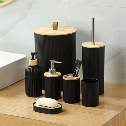 Trendy Bathroom Glass Toiletries Set: Large-Capacity Hand Soap Bottle and Hotel Bathroom Travel-Size Set