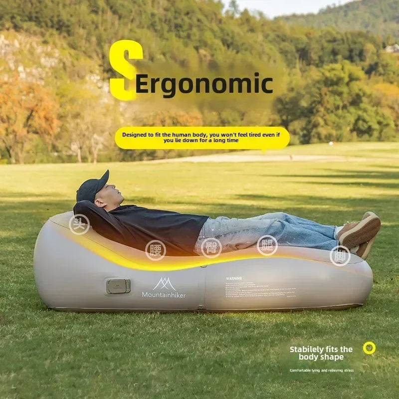 Mountainhiker Automatic Inflatable Fast Inflatable Air Sofa Bed Outdoor Portable Air Mattress Lazy Camping Sleeping Mat Uptaded