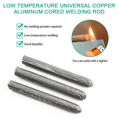 3-12PCS Low Temperature Easy Melt Universal Welding Rod Stainless Steel Copper Iron for Soldering Repairing Rod 78mm Easy Broken