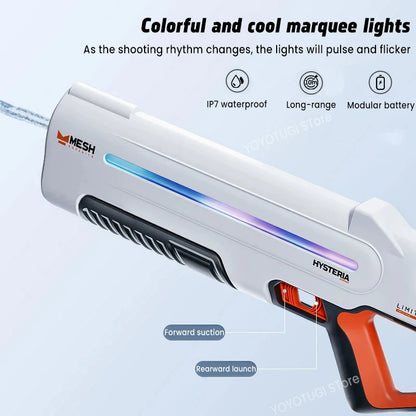 Pulse Glare Electric Water Gun Toy Automatic Water Suction Large Capacity High Pressure Powerful Adult Water Toy Gift