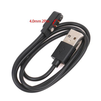 60CM Universal Smart Watch Charger Cord Magnetic Charging Cable 2/4 Pin USB Charger