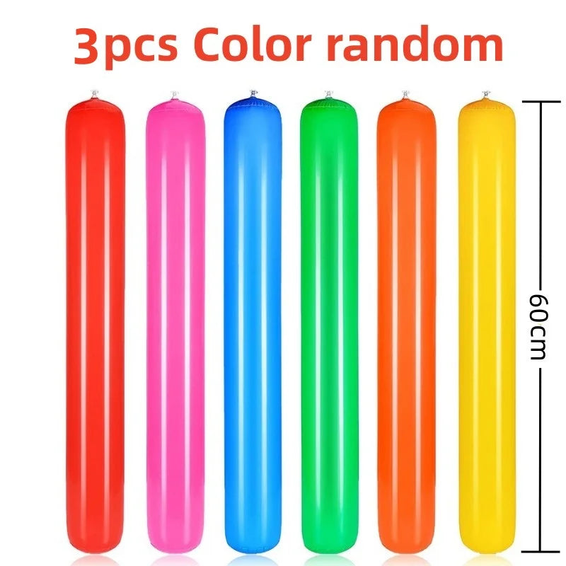 3/6pcs 90cm Inflatable Toy Sticks Children's Toys Parent-Child Activities Intelligent Sensory Props Party Cheer Sticks Outdoor