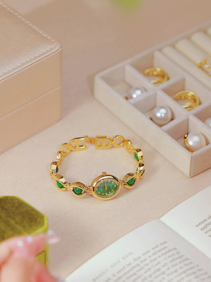 UTHAI Women's Watch Brand Japanese Style Light Luxury Simple Pearl Bracelet Jewelry Waterproof Female Fashion Clock Watches Gift