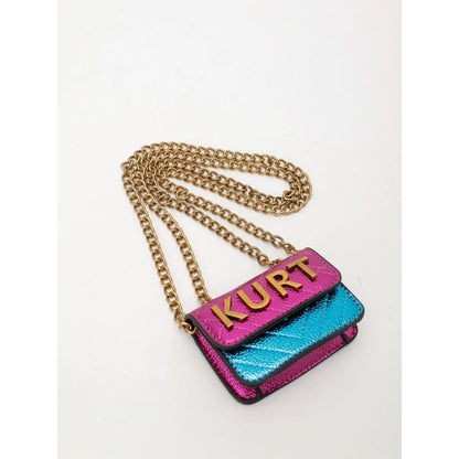 Mini Magnetic Crossbody Bag – Letter Flap, Chain Strap, Zipper Closure. Multi-Color, Perfect for Casual, Office & Everyday Use.