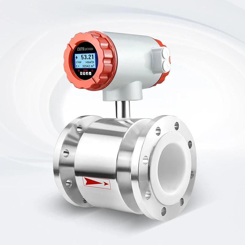 Digital Electromagnetic Flow Meter with LCD Display  for DN15 to DN300 Pipes  Pulse and 4-20mA Output