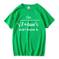 Mathematical Formula Tanc Pure Cotton Printed Fashionable Men's and Women's Short Sleeved Summer New Personalized Casual T-shirt