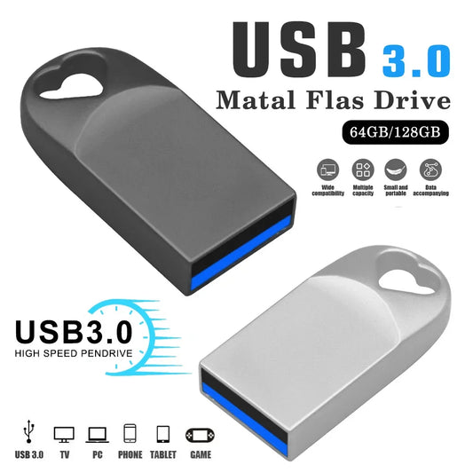High Speed super mini USB 3.0 Flash Drives 128GB 64GB Pendrive 32GB 16GB Usb Memory Stick 8gb Pen flash drive for Computer