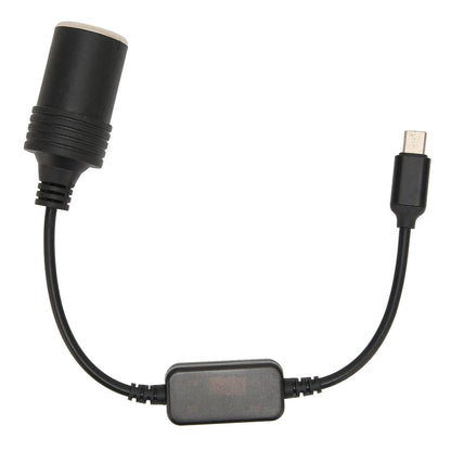 5V USB C To 12V Car Cigarette Lighter Converter Plug and Play Car Electronics Accessories Safe Male To Female for Car Recorder
