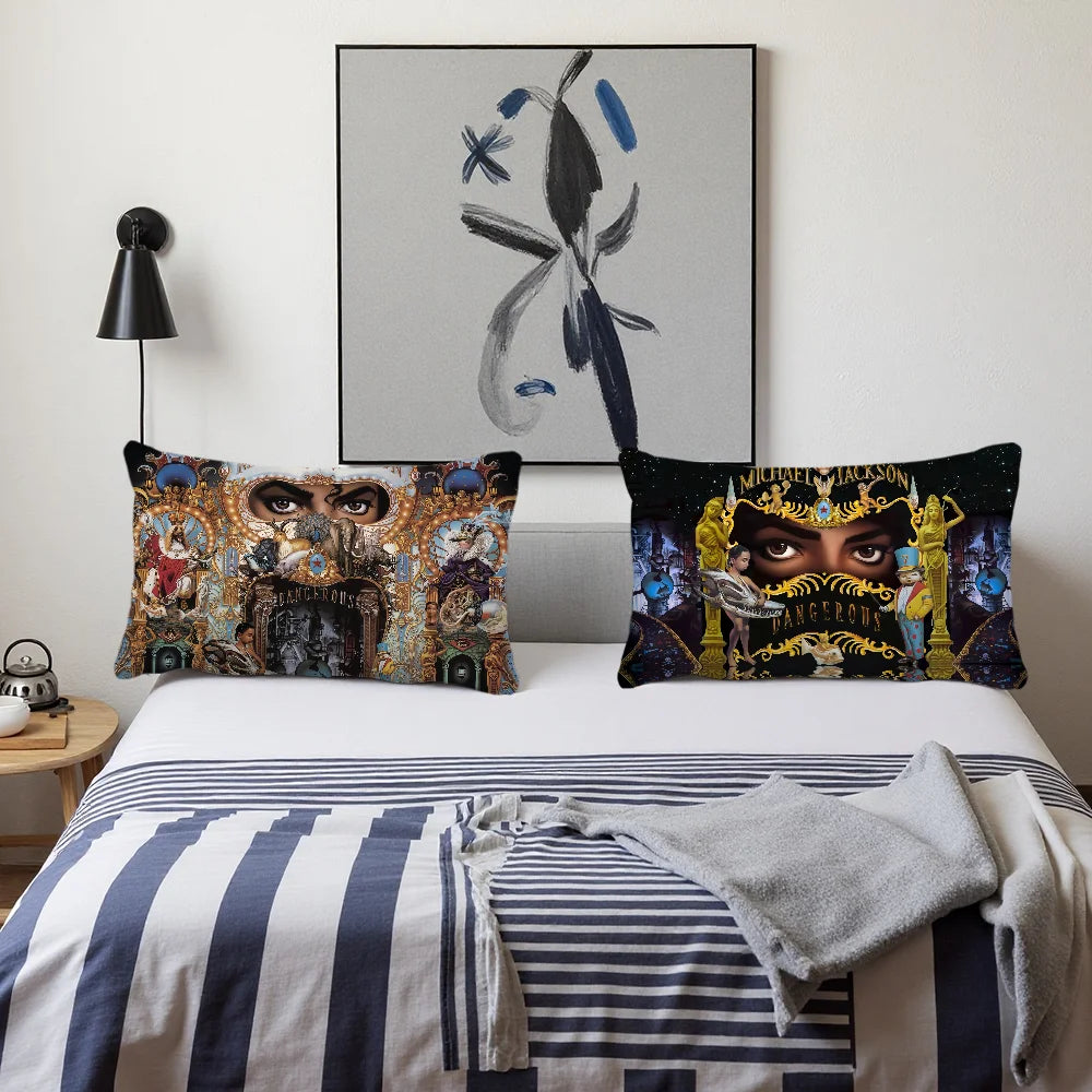 Rectangle Pillow Singer Case Dangerous Printing Bedside Sofa Room Home Bad M-michael Jackson Decoration Pillowcase