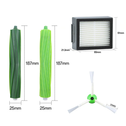 Rubber Roller Brush For iRobot Roomba I7 E5 E6 Series i3 i3+ i4 i6 i6+ i7 i7+ i8 i8+ Vacuum cleaner accessories Cleaning brush