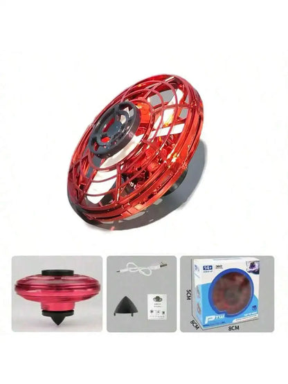 Whirling Fingertip Gyroscope, Floating and Glowing Whirling Gyro, Aerodynamic Fingertip Gyro with Free Flight Path, Creative Fly