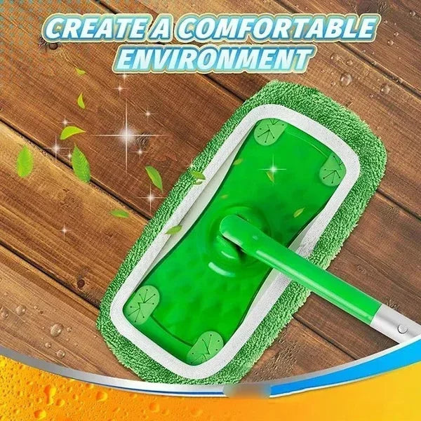 Eco-Friendly Mop Cover Set – 6-Pack Washable Flat Mop Pads for Dusting, Wet Mopping & Pet Hair Pickup, Reusable Alternative to